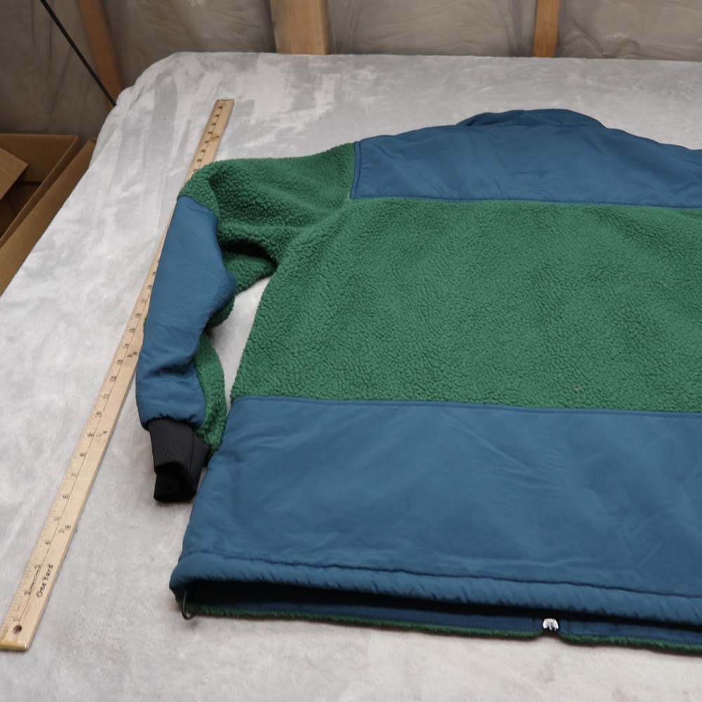 Topo Designs Jacket Men XL Green Subalpine Sherpa Fleece Full Zip Hike Outdoor - Picture 13 of 16